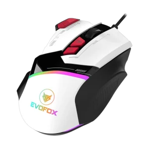 EVOFOX Blaze Wired Ambidextrous Optical  Gaming Mouse 12800 DPI Gaming Sensor and 8 Buttons RGB (USB 2.0, Black)