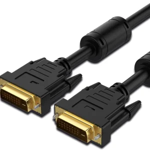 ZEBRONICS DVI Cable 2 m ZEB-DVI20 is a 2m Cable that supports 4K @60Hz, strong, durable with gold-plated (Compatible with TV, Black, NA)
